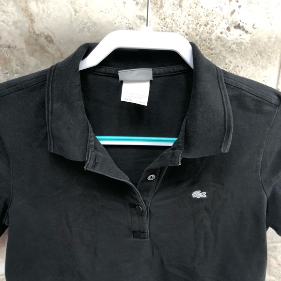 Lacoste black polo Size 44, US size L - Picture 4 of 4